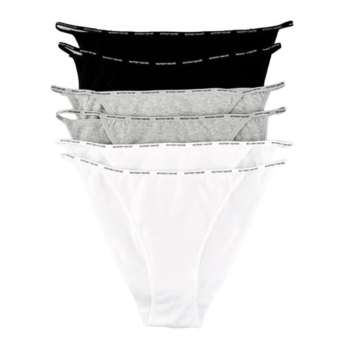 Pack de 6 tangas Women Secret multicolor para dama