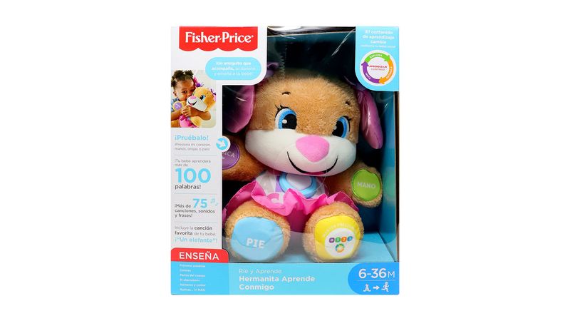 Peluche fisher price ríe y shops aprende hermanita aprende conmigo