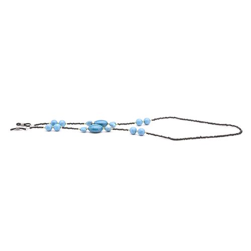 Cadena sujeta lentes BK elástico color azul unisex