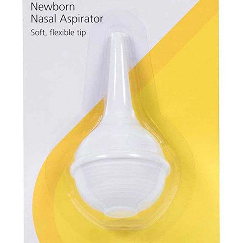 Aspirador nasal blanco para bebé