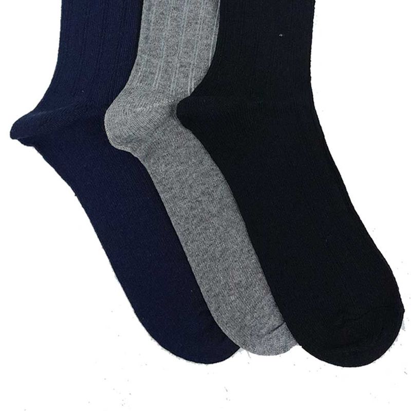 Set-de-3-pares-de-calcetines-multicolor-solido-para-niño