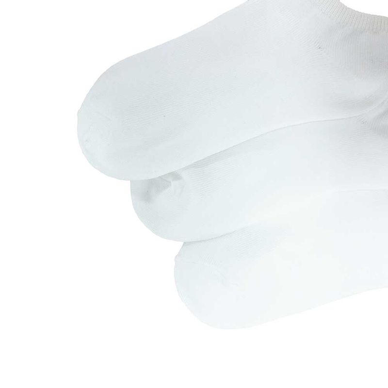 Set-de-3-pares-de-calcetines-blanco-solido-para-niña