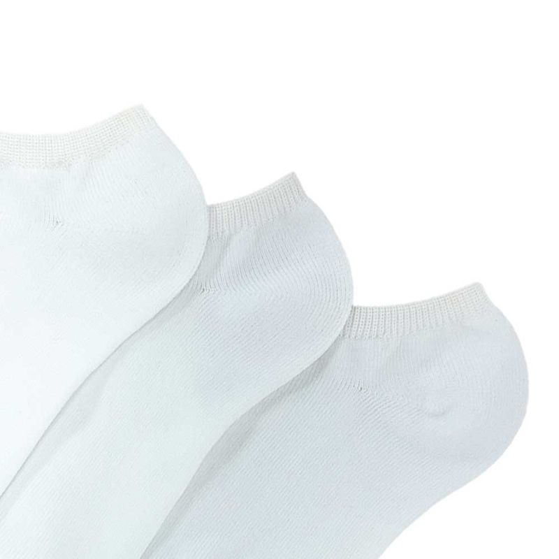 Set-de-3-pares-de-calcetines-blanco-solido-para-niña