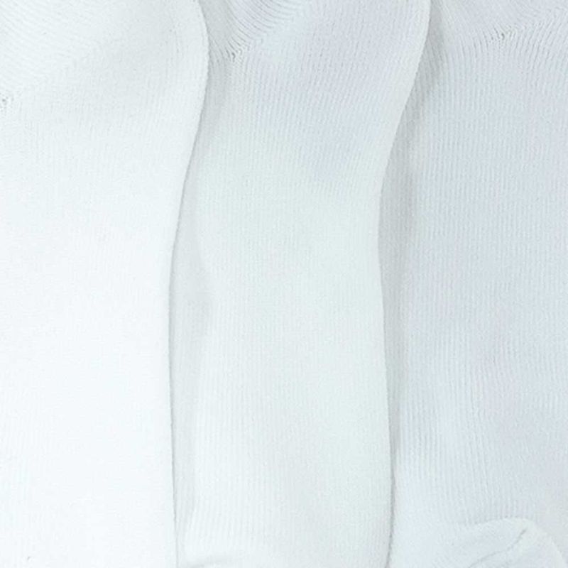 Set-de-3-pares-de-calcetines-blanco-solido-para-niña