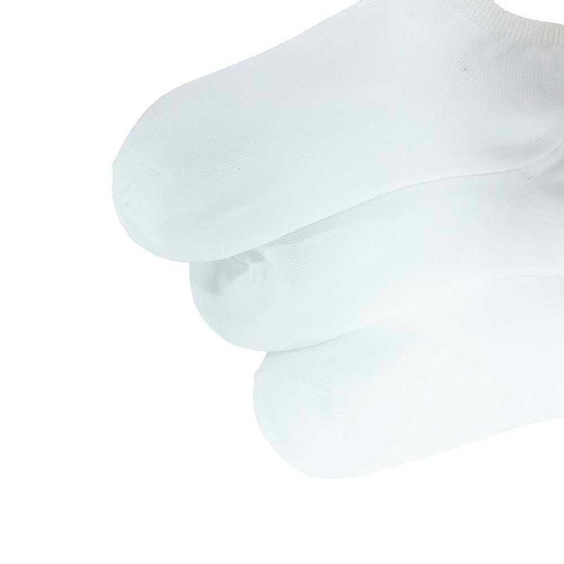 Set-de-3-pares-de-calcetines-blanco-solido-para-niña