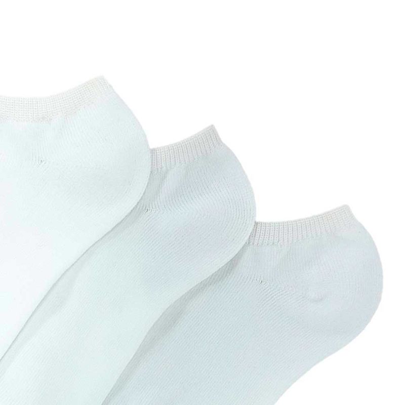 Set-de-3-pares-de-calcetines-blanco-solido-para-niña