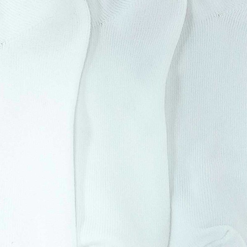 Set-de-3-pares-de-calcetines-blanco-solido-para-niña