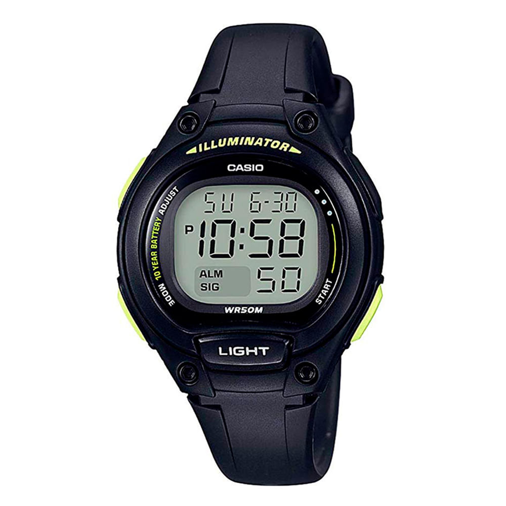 Reloj Digital Reloj Casio Plastico Negro Reloj De Pulsera Casio W