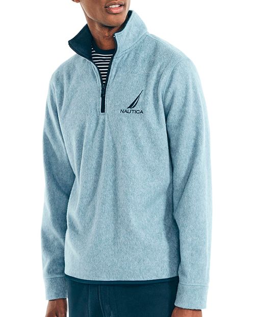 Nautica Suéter celeste heather para hombre
