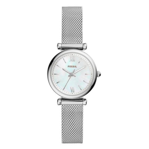 Reloj Fossil análogo metálico plateado para mujer