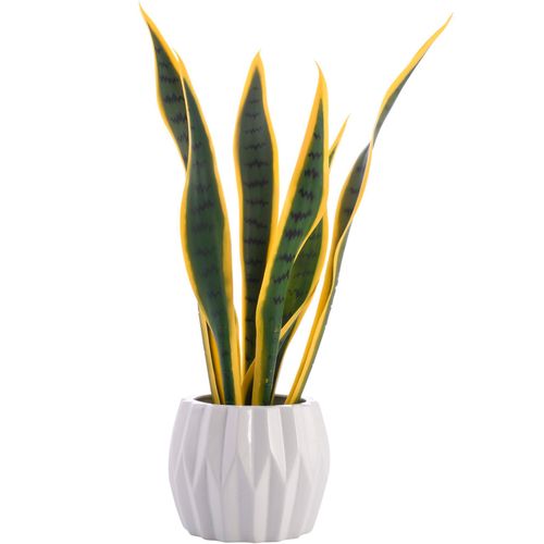 Planta artificial con maceta decorativa 14x48 cm