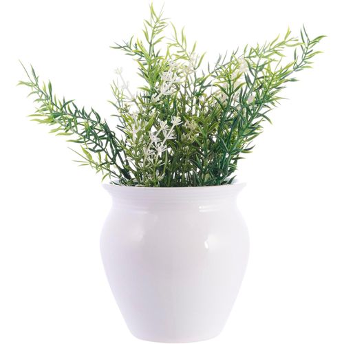 Planta artificial con maceta decorativa 11x23 cm