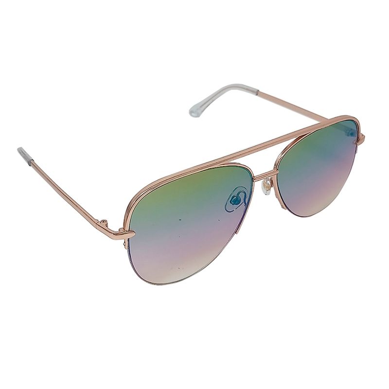 Lente de sol Panama Jack aviador metalico multicolor para mujer