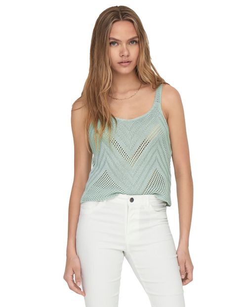 Camiseta JDY tank top verde sage para mujer