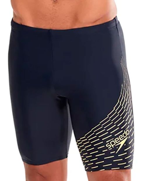 Traje de baño deportivo navy estampado Speedo para hombre