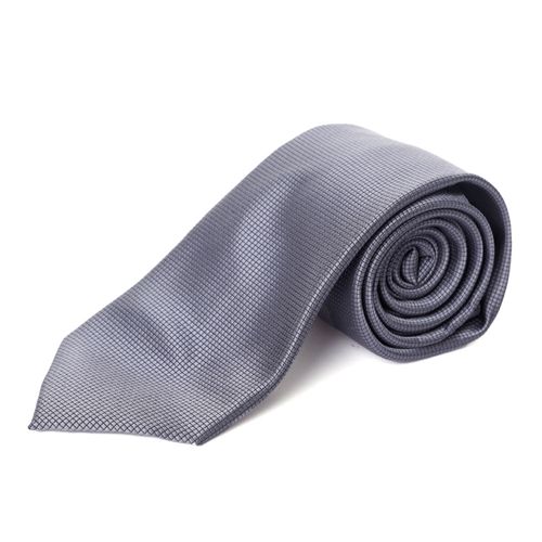 Corbata gris con textura para hombre
