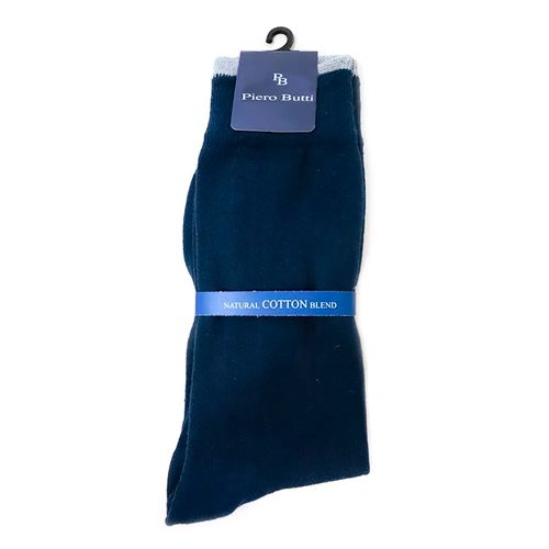 Par de calcetines de vestir Piero Butti azul navy para hombre