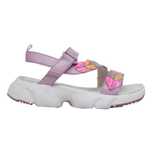 Sandalia casual Colloky color morado para niña