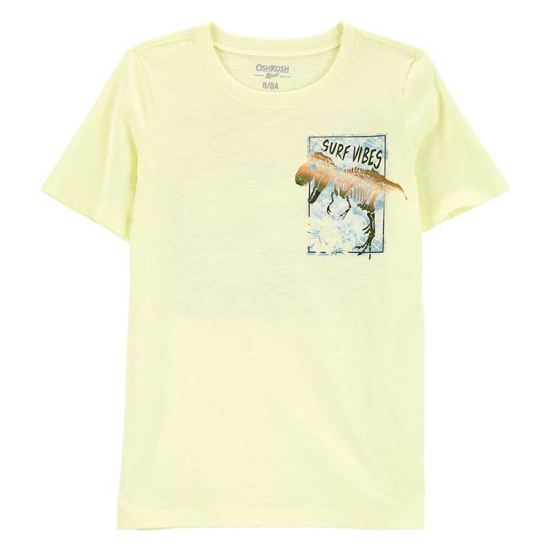 Camiseta a la base niño - Amarillo canario — Indiewears