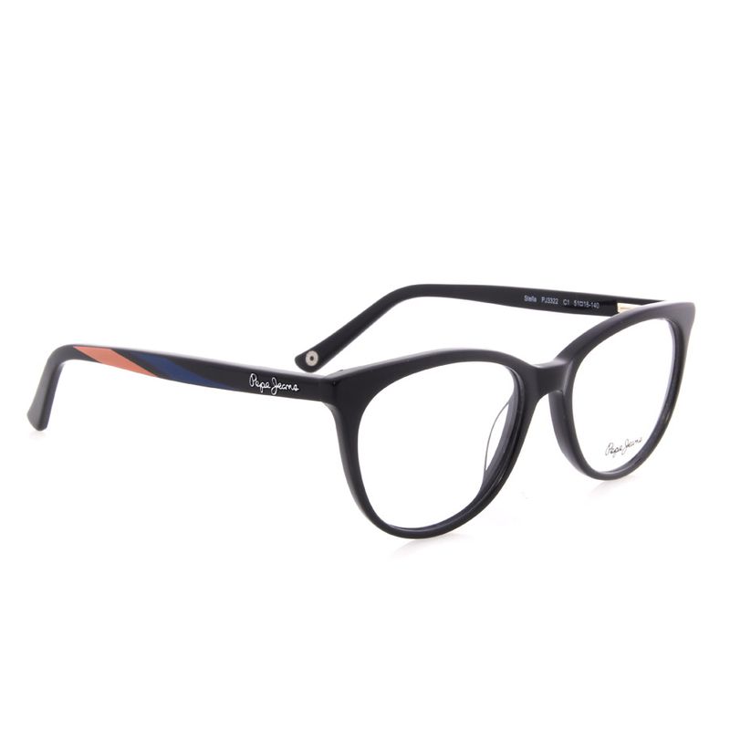 Aro completo stella 3322 c1 black 51 16 140 mujer acetato ...