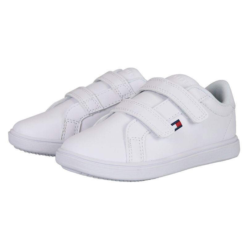 Zapato deportivo casual Tommy Hilfiger color blanco para bebe nino