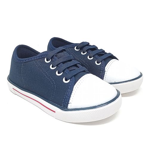 Zapato deportivo casual Orange navy/blanco para niño bebé