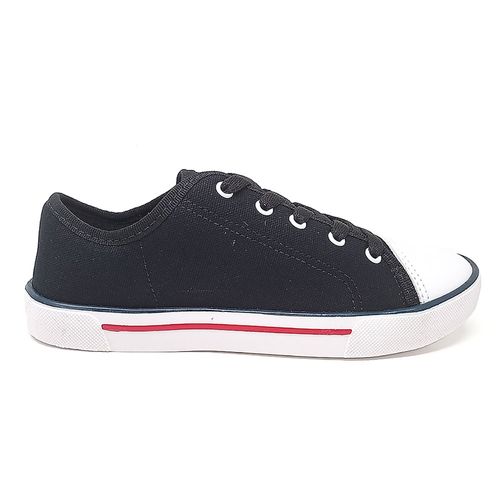 Zapato deportivo casual Orange negro para niño