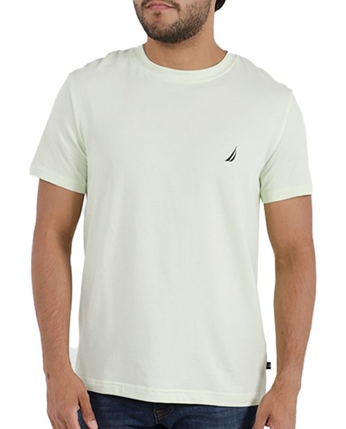 Nautica Camiseta básica verde lima para hombre