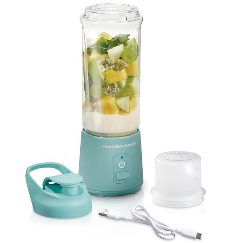 Licuadora inalámbrica portátil  16oz celeste