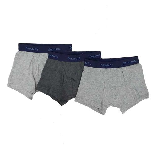 Set de 3 piezas ropa interior gris con estampado para niño