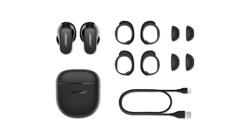 Bose Auriculares QuietComfort con cancelación de ruido, auriculares  inalámbricos verdaderos con control de voz, color negro