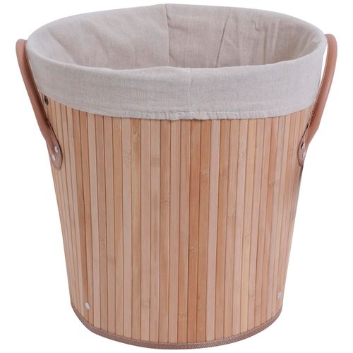 Hamper de bambú para almacenar ropa 36x35.3 cm