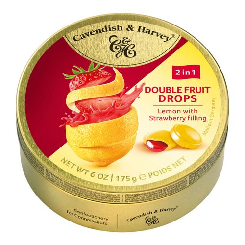 Caramelos con relleno Cavendish y Harvey Dúo Fruit Lemon 175g
