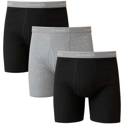 Pack de 3 boxers brief Hanes negros y grises para hombre