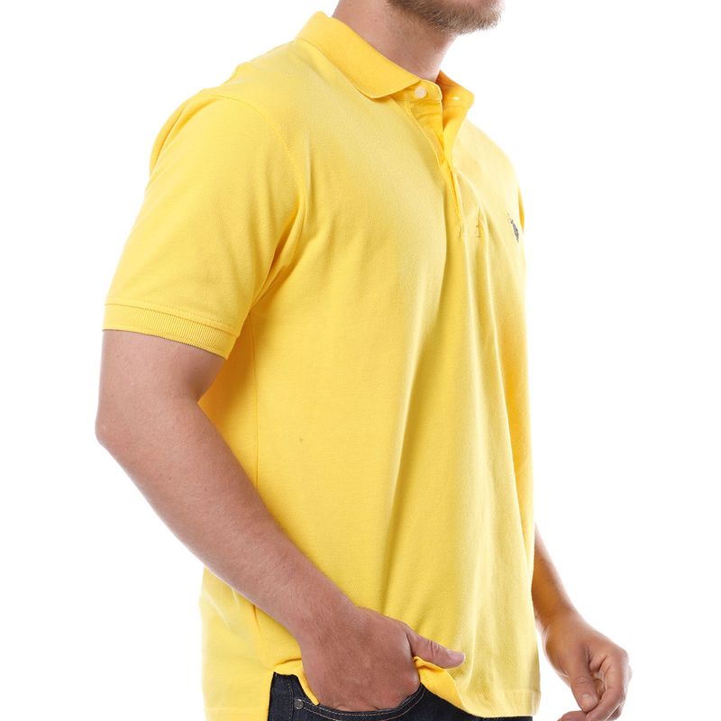 Camisa polo amarilla hombre hotsell