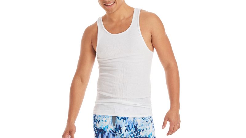 Pack de 3 camisetas interiores Hanes blancas para hombre