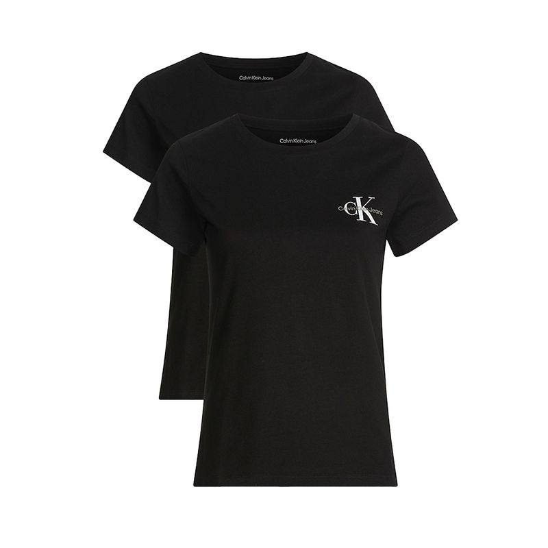 Set de 2 camisetas Calvin klein negra manga corta para dama