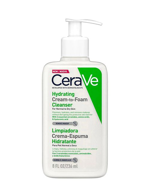 Limpiadora Crema Espumante Hidratante Cerave 236ml