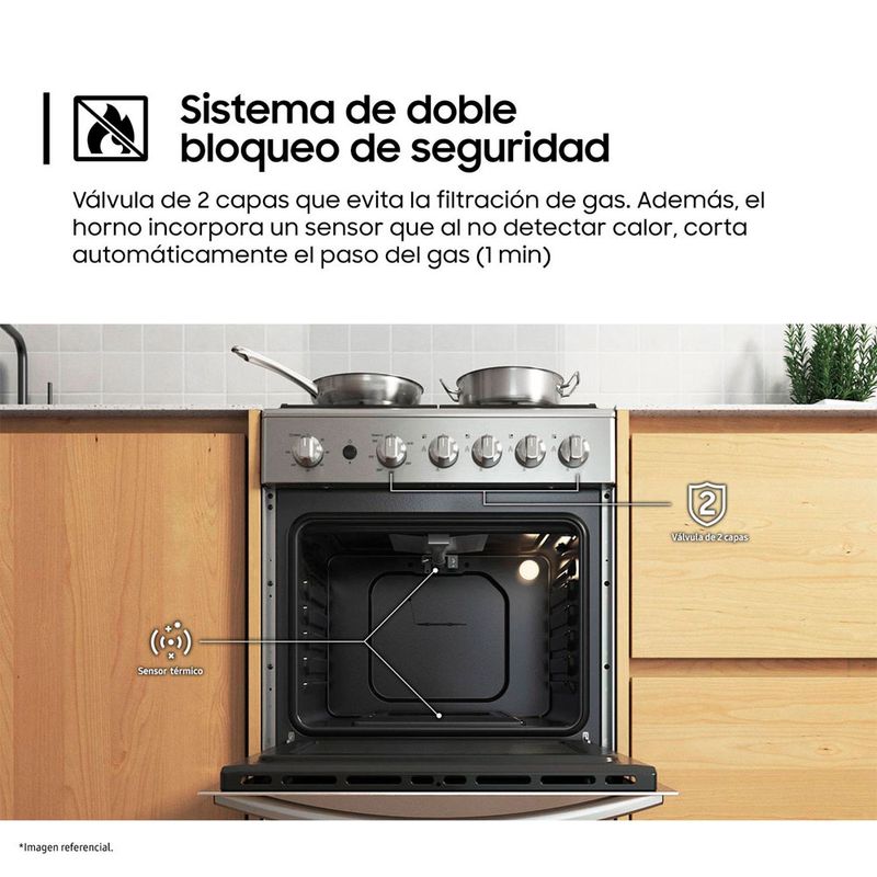 Cocina a gas de 24