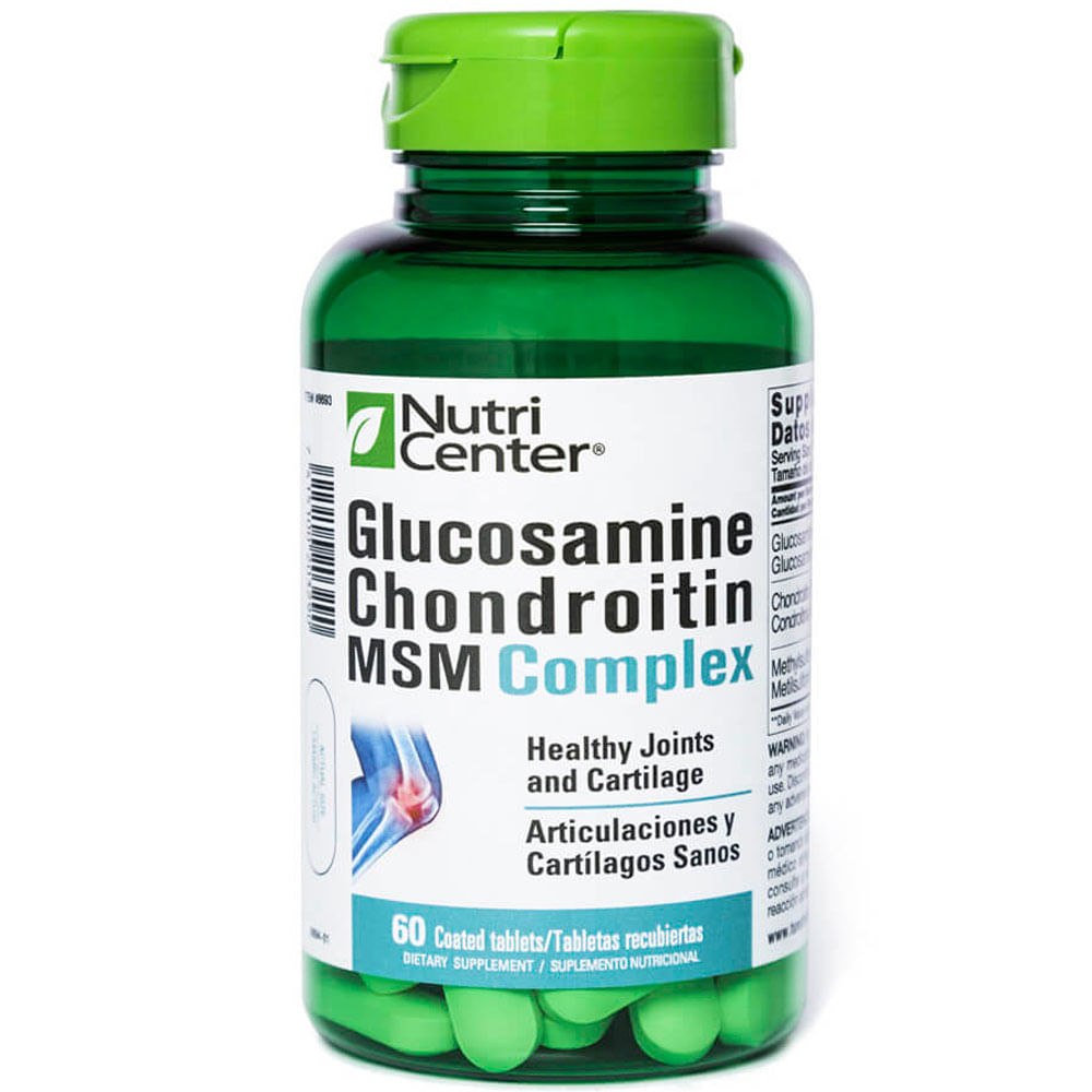 Glucosamine Chondroitin MSM Complex 60 tabletas Siman El Salvador