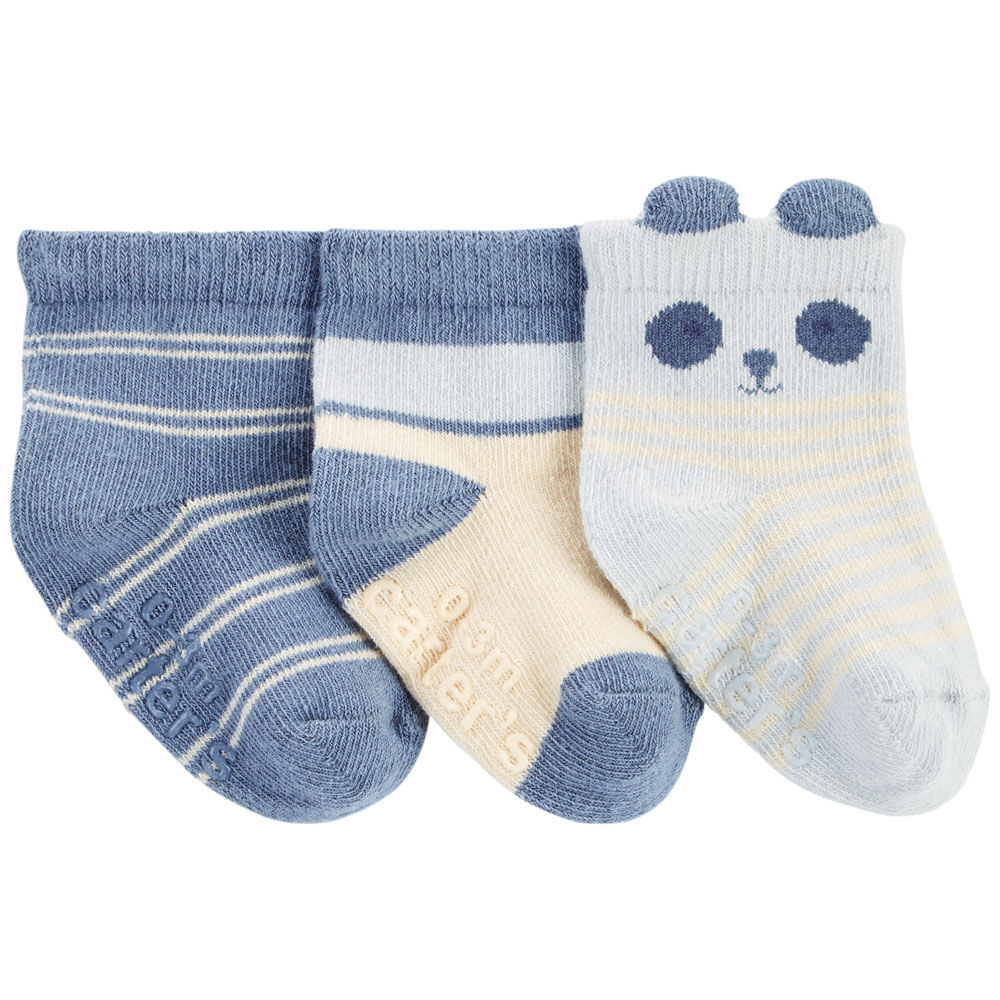 Calcetines blancos y azules con estampado de sabana para niño : comprar  online - Calcetines