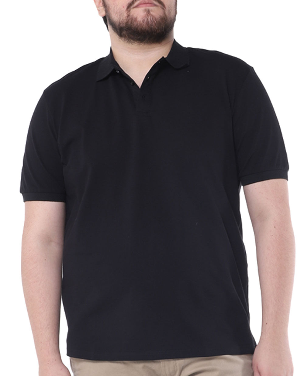 camisa polo negra