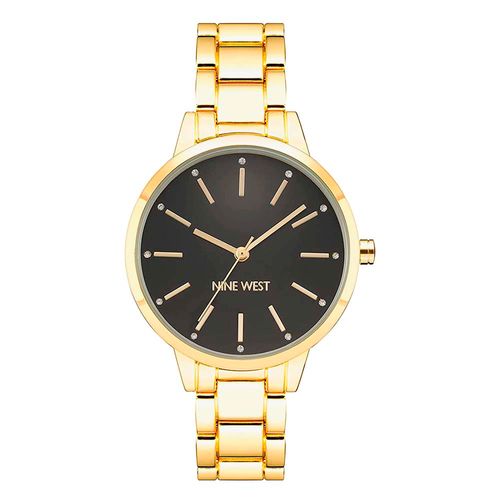 Reloj Nine West análogo metálico dorado mujer