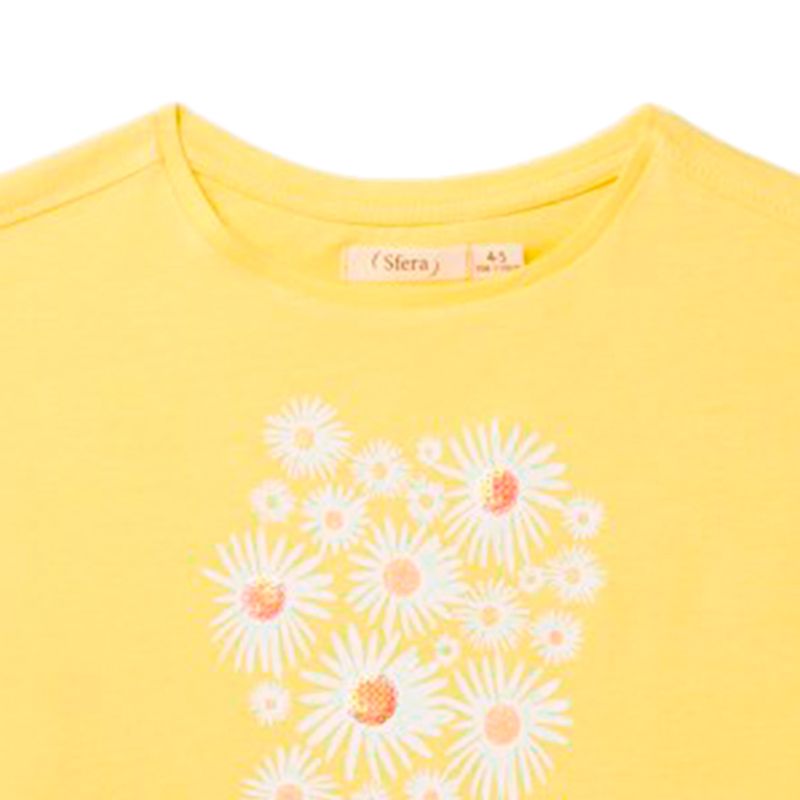 Camiseta estampada de manga corta 'Majestic Unicorn' para niña, color  amarillo, Amarillo