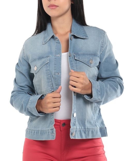 Chaqueta Baccini estilo denim azul para mujer
