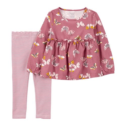 Conjunto de 2 piezas multicolor con estampado para bebé niña