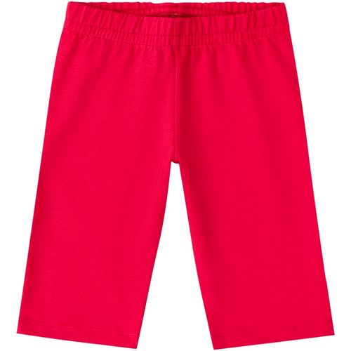 Short rojo sólido para niña