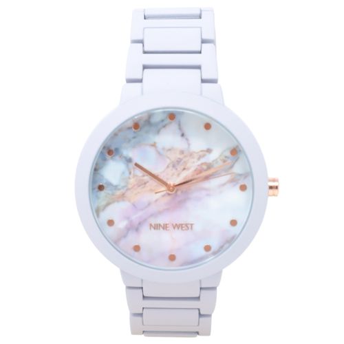 Reloj Nine West análogo plástico y metal azul para mujer