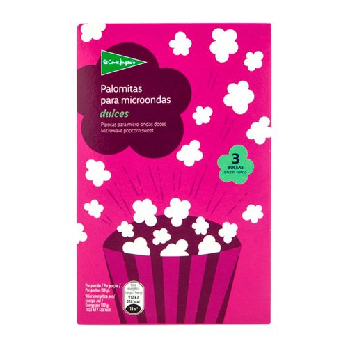 El Corte Inglés Palomitas para microondas dulces