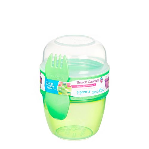 Capsula para snack con tenedor 515 ml